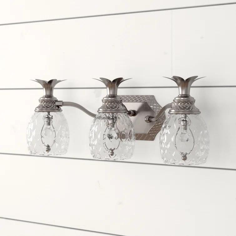 Plantation 3-Light Pineapple Bath Vanity Fixture