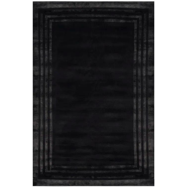 Onyx Hand-Knotted Wool and Viscose 6' x 9' Area Rug
