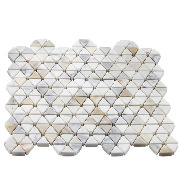Calacatta Marble Honeycomb Mosaic Wall Tile