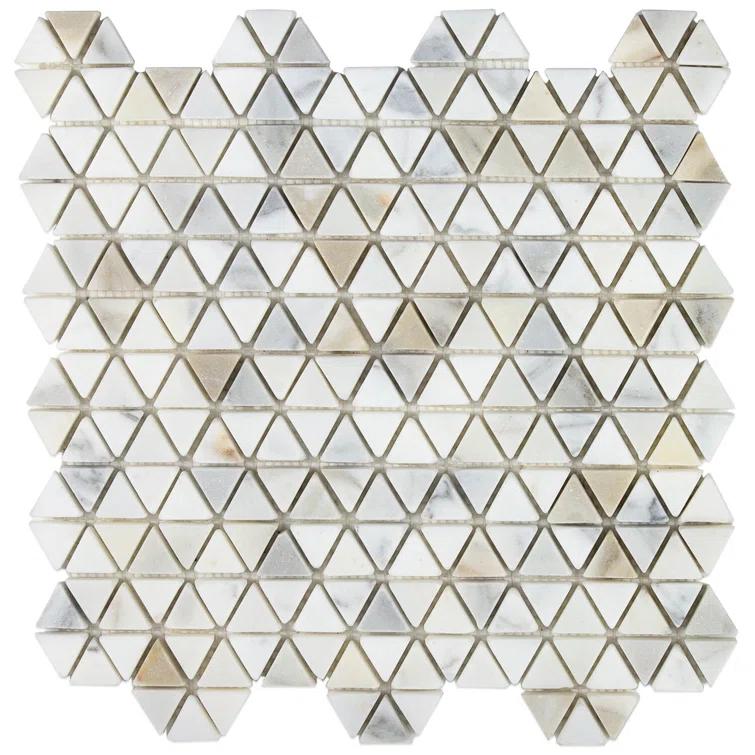 Calacatta Marble Honeycomb Mosaic Wall Tile