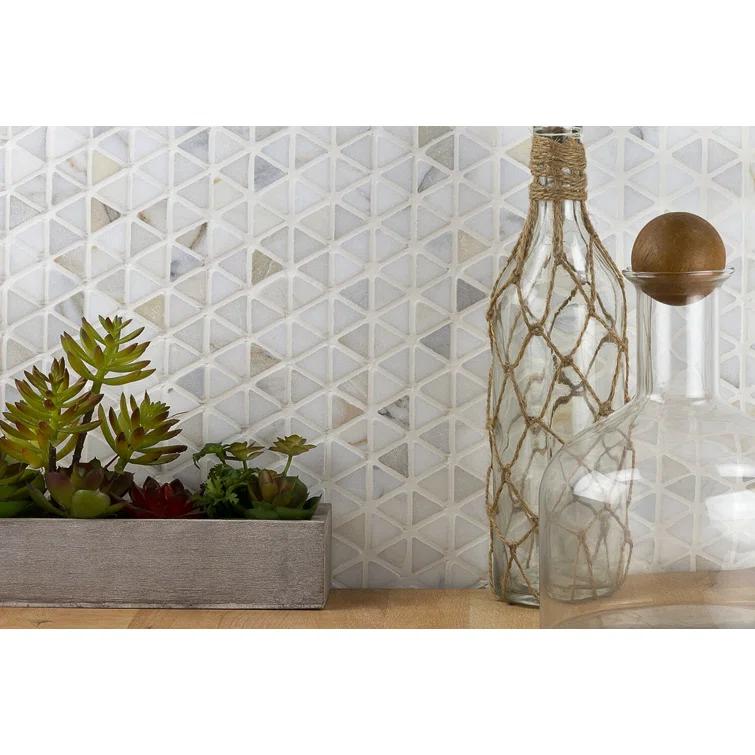 Calacatta Marble Honeycomb Mosaic Wall Tile