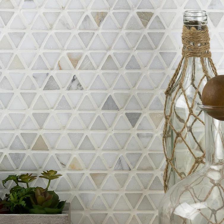 Calacatta Marble Honeycomb Mosaic Wall Tile