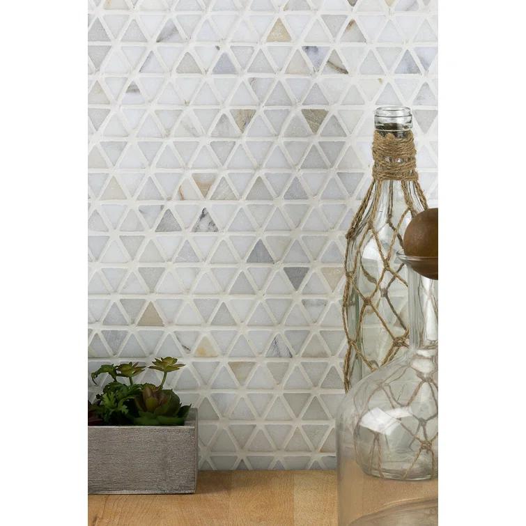 Calacatta Marble Honeycomb Mosaic Wall Tile