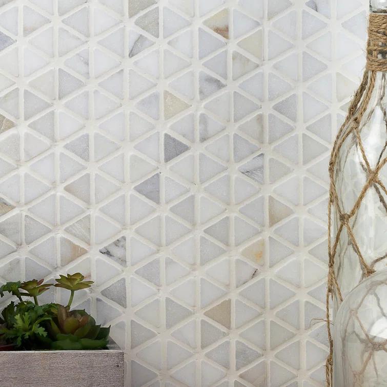 Calacatta Marble Honeycomb Mosaic Wall Tile