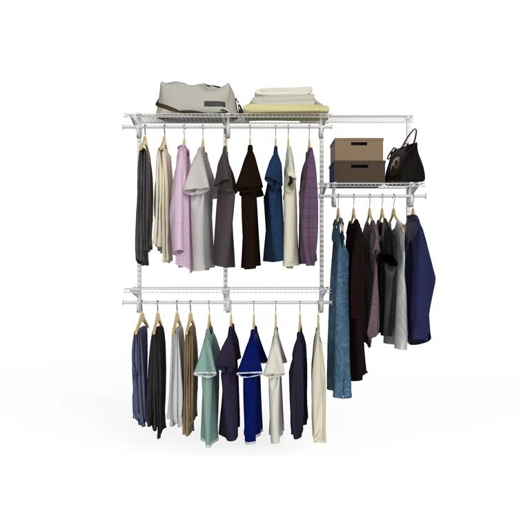 ShelfTrack 48" W - 72" W Closet System Starter Kit