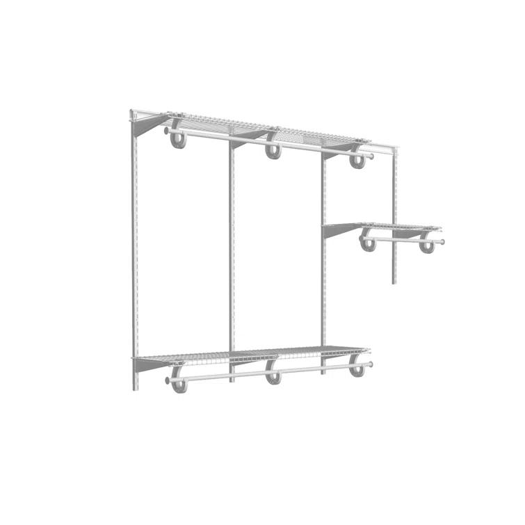 ShelfTrack 48" W - 72" W Closet System Starter Kit