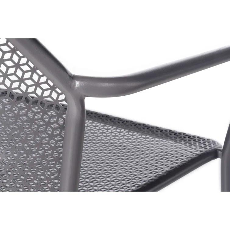 Alfresco Home Martini Patio Bench in Pencil Point