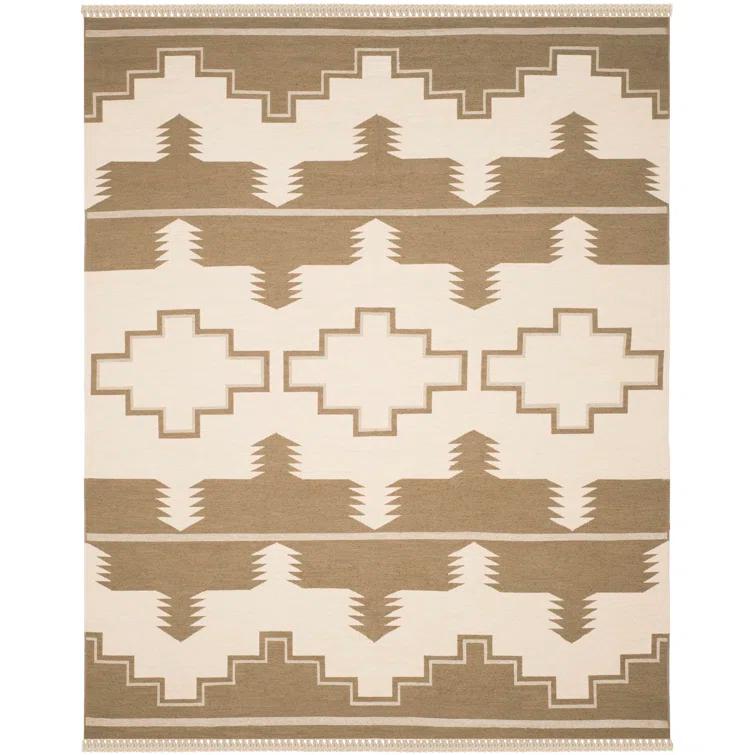 Black Mountain Hand-Knotted 8' x 10' Wool-Cotton Blend Area Rug