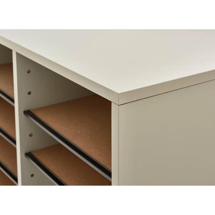 Safco® Adjustable Compartment Wood Literature Orga Literature Sorter