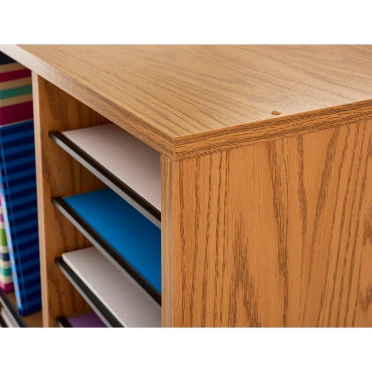 Small Adjustable-Compartment Literature Organizer