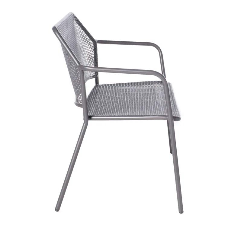 Alfresco Home Martini Patio Bench in Pencil Point