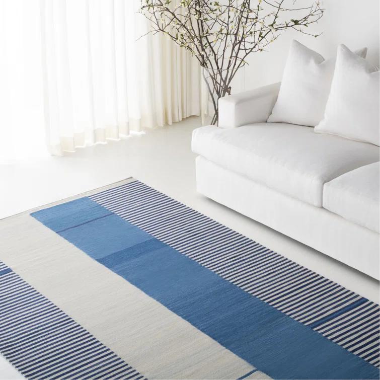 Lauren Ralph Lauren Flat Weave Wool Striped Rug