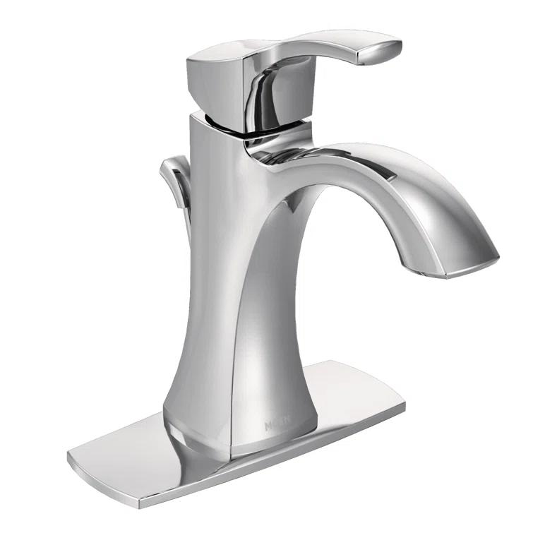 Moen Voss Single Hole Bathroom Faucet with Drain Assembly