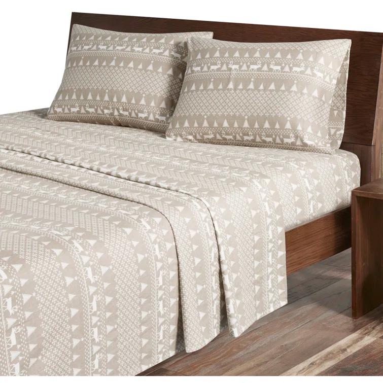 Woolrich 100% Cotton Flannel Sheet Set