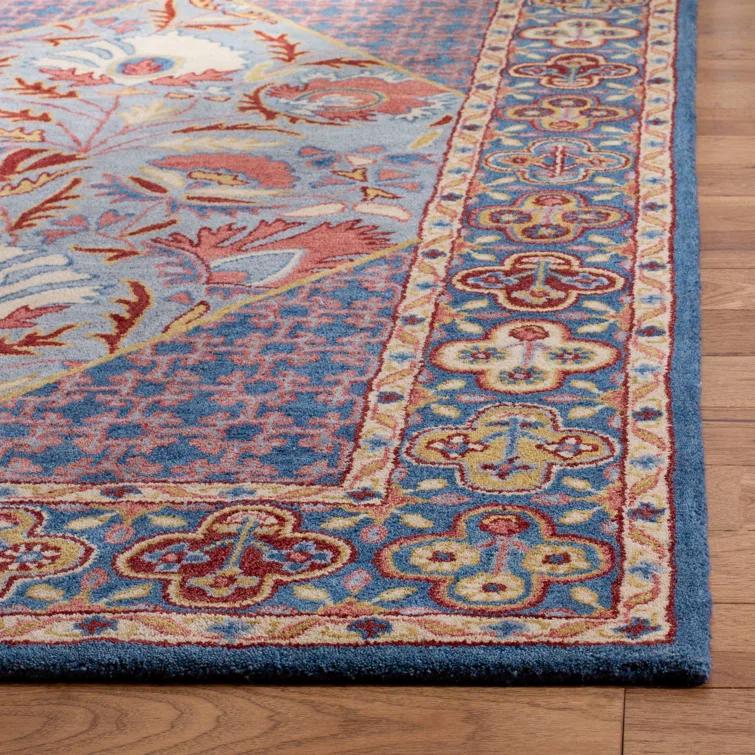 Antiquity AT508 Hand Tufted Area Rug - Blue/Red - 5'x8' - Safavieh.