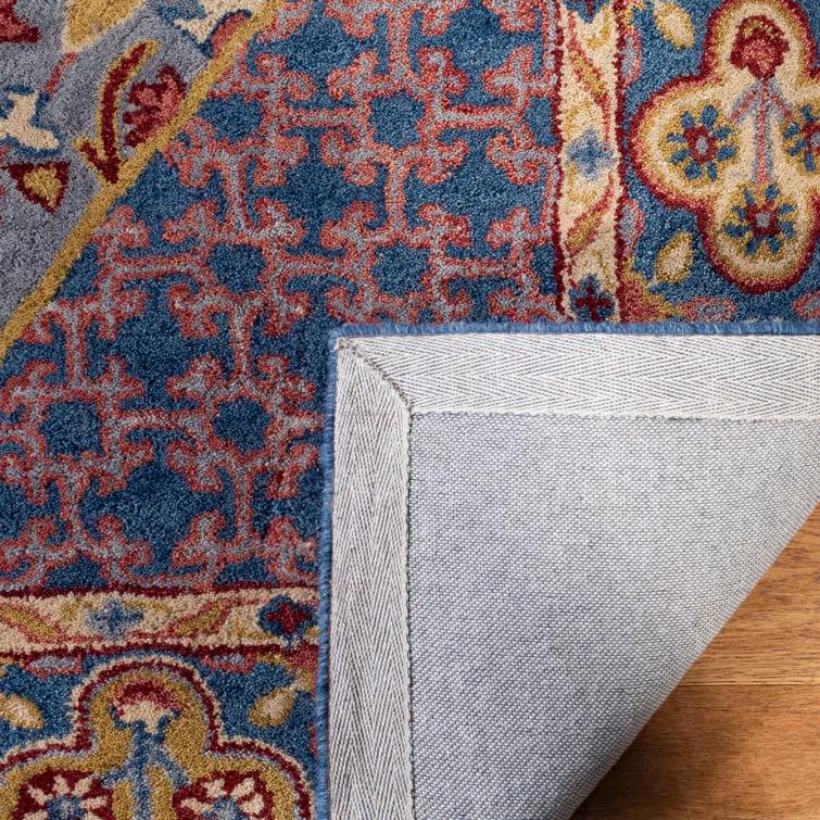 Antiquity AT508 Hand Tufted Area Rug - Blue/Red - 5'x8' - Safavieh.