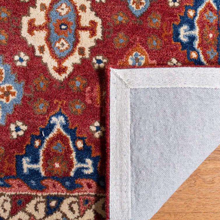 Antiquity AT509 Hand Tufted Area Rug - Red/Blue - 4'x6' - Safavieh.