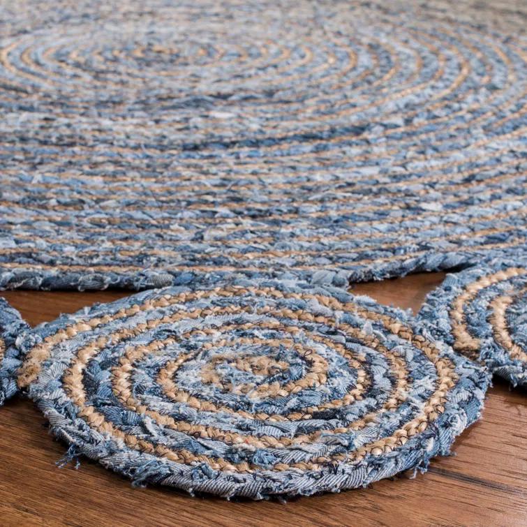 Zeitler Hand Woven Jute, Cotton Rug