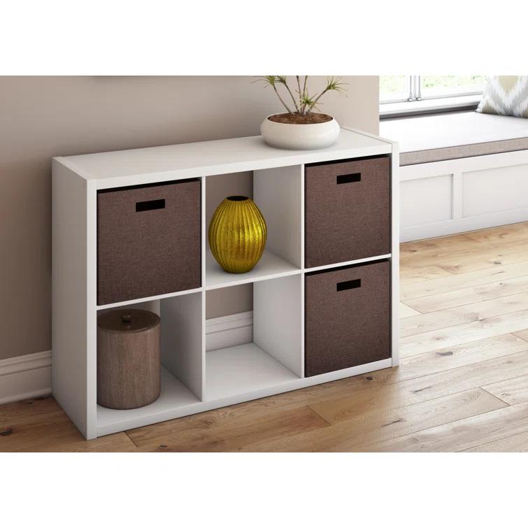 30'' H x 43.82'' W Decorative Cube Bookcase