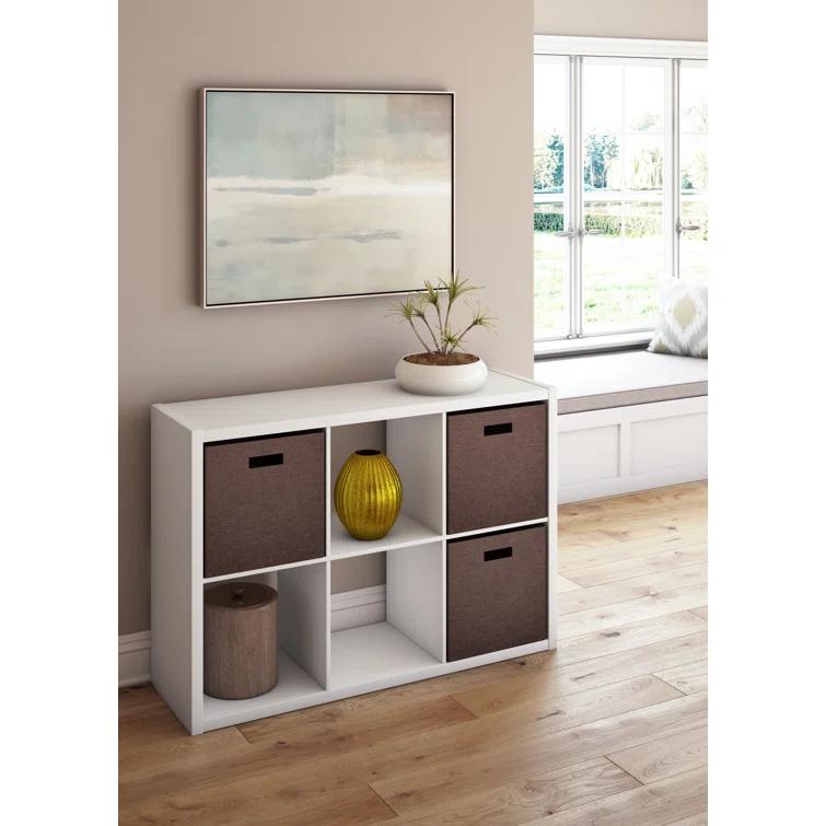 30'' H x 43.82'' W Decorative Cube Bookcase