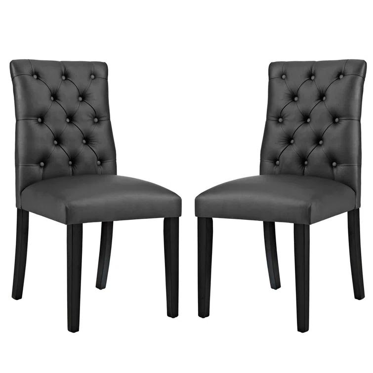 Modway Copper Grove Trilj Vinyl Dining Chair (Set of 2) by Modway