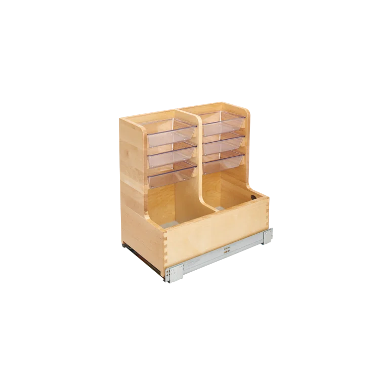 Rev-A-Shelf Rev-A-Shelf Wood Vanity Base Cabinet Organizer w/ Soft-Close