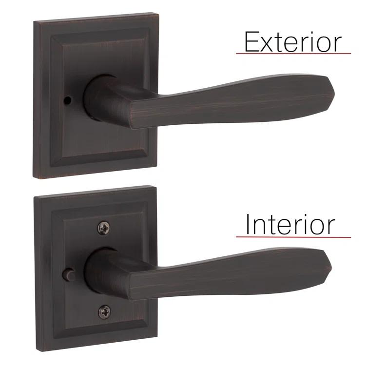 Baldwin Torrey Low Profile Rose Bed/Bath Lever in VB