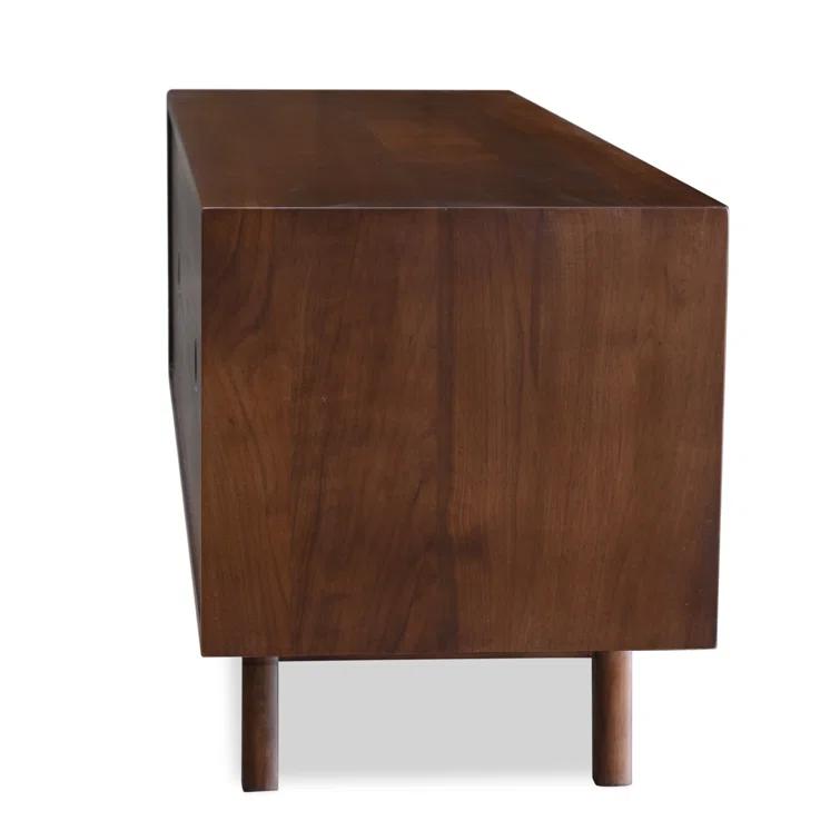 Gallery Solid Walnut Mid Century Modern TV Stand for TVs up to 60"