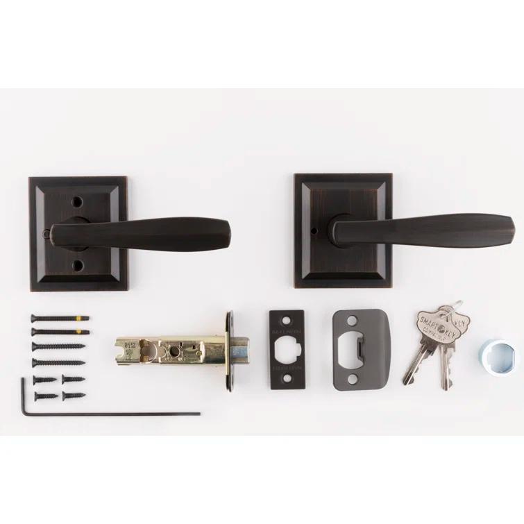 Baldwin Torrey Low Profile Rose Bed/Bath Lever in VB