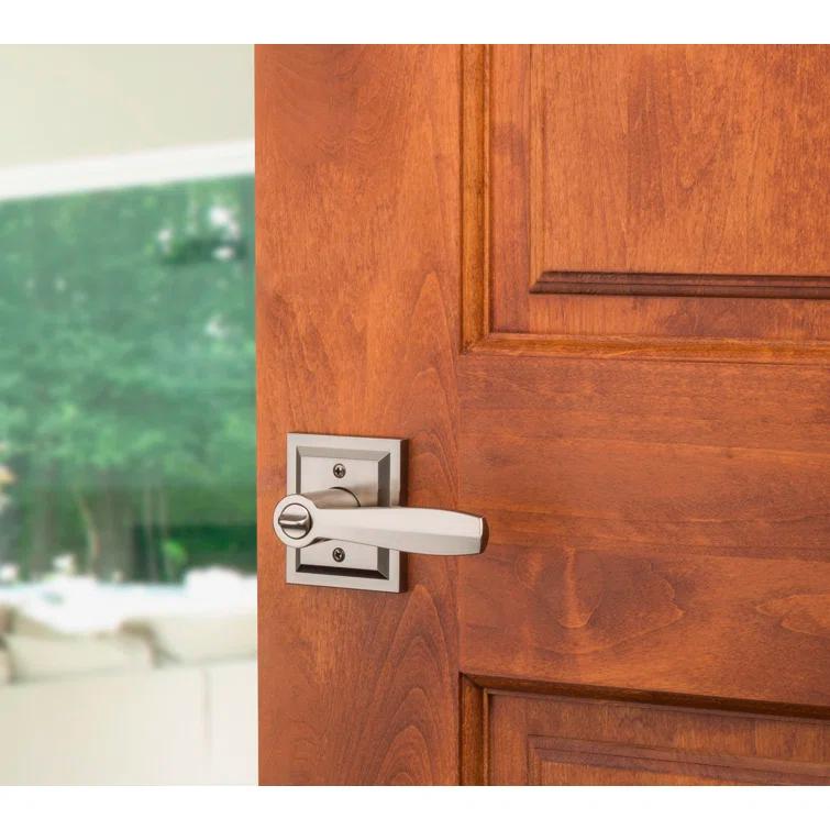 Baldwin Torrey Low Profile Rose Keyed Entry Lever Featuring Smartkey in SN