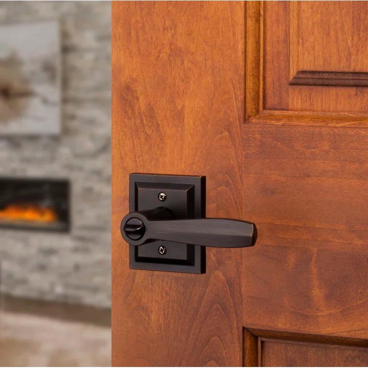 Baldwin Torrey Low Profile Rose Keyed Entry Lever Featuring Smartkey in VB