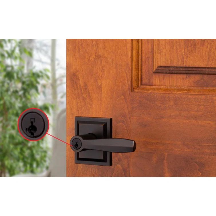 Baldwin Torrey Low Profile Rose Keyed Entry Lever Featuring Smartkey in VB
