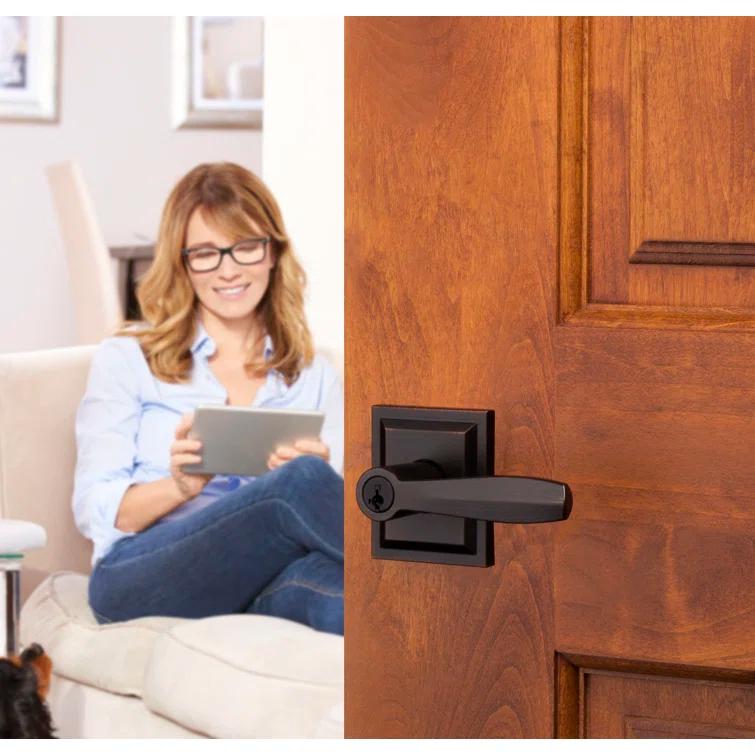 Baldwin Torrey Low Profile Rose Keyed Entry Lever Featuring Smartkey in VB