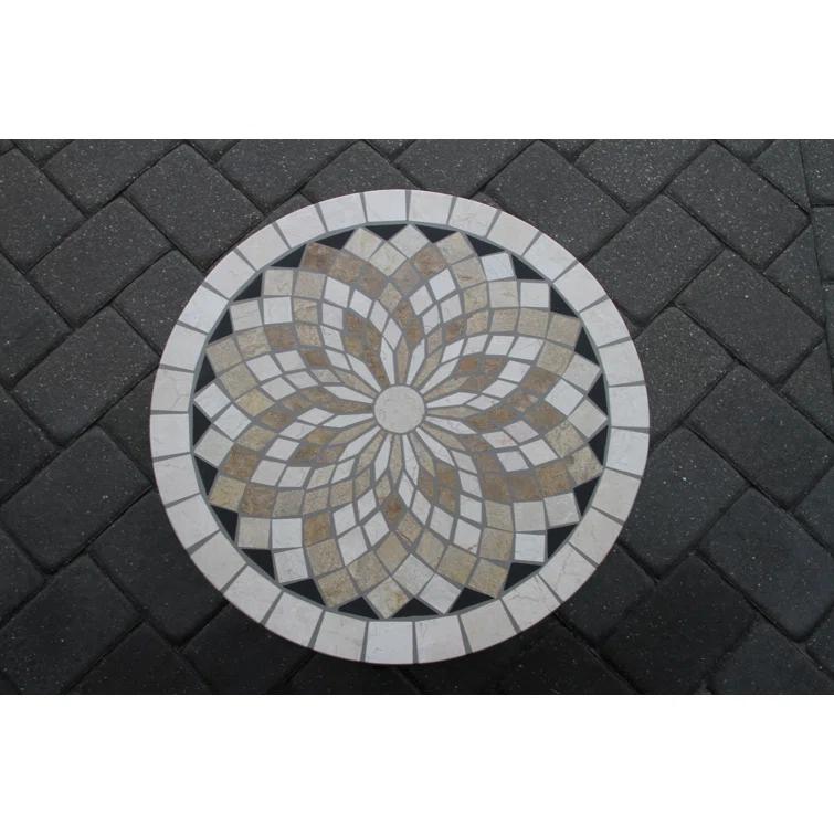 Fleur Round Concrete Outdoor Bistro Table