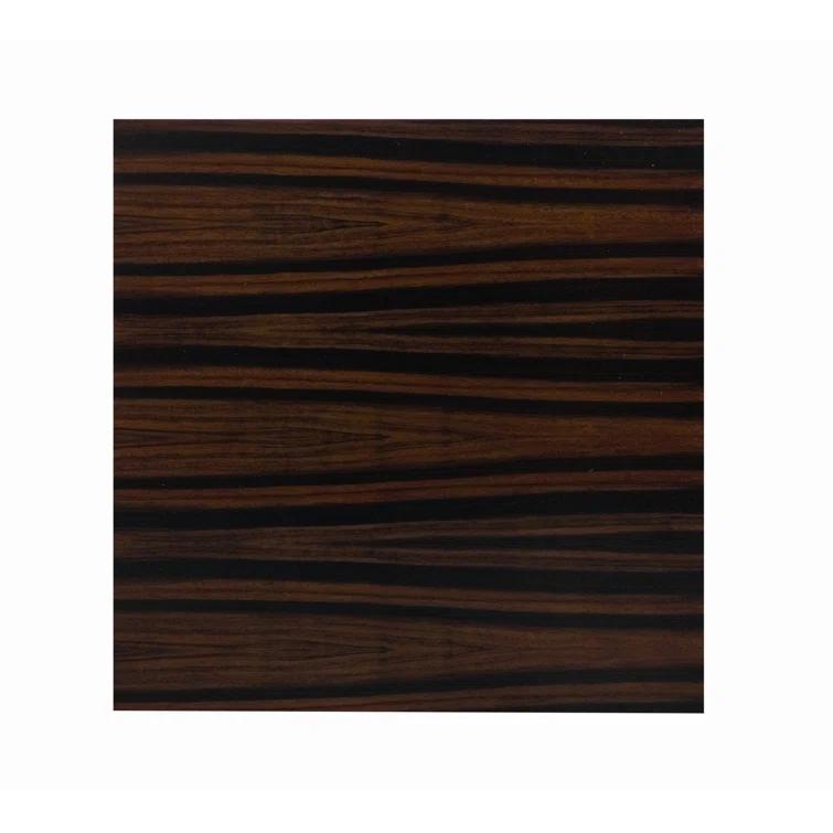 Amara Wood and Bronze Metal Cube End Table