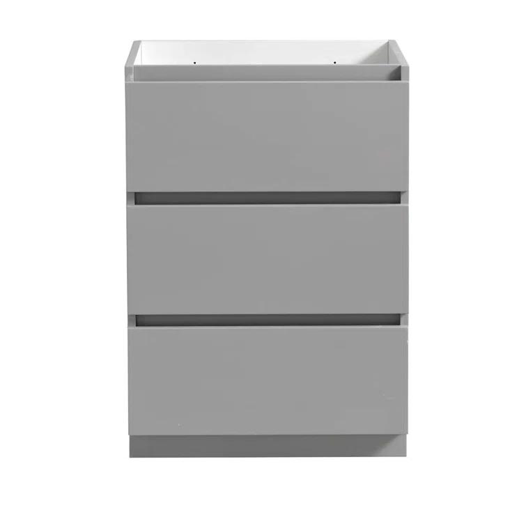 Lazzaro 24" Freestanding Single Modern Bathroom Cabinet - Cabinet Only (Top and Sink Not Included)