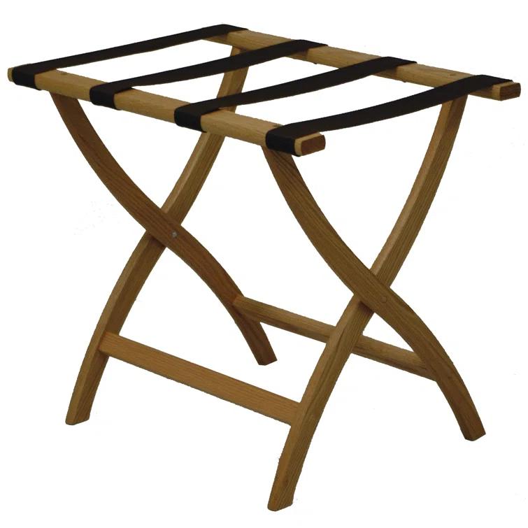 Folding Oak,Wood Luggage Rack