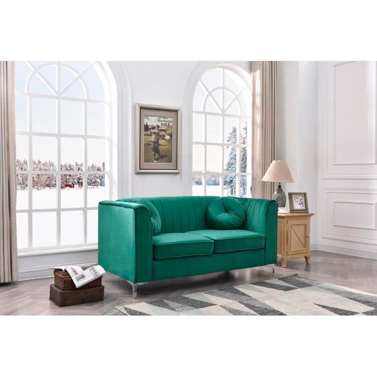 Bailey 65'' Velvet Loveseat