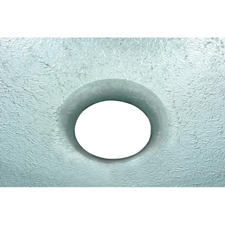 Spirito Silver/Green Circular Vessel Bathroom Sink