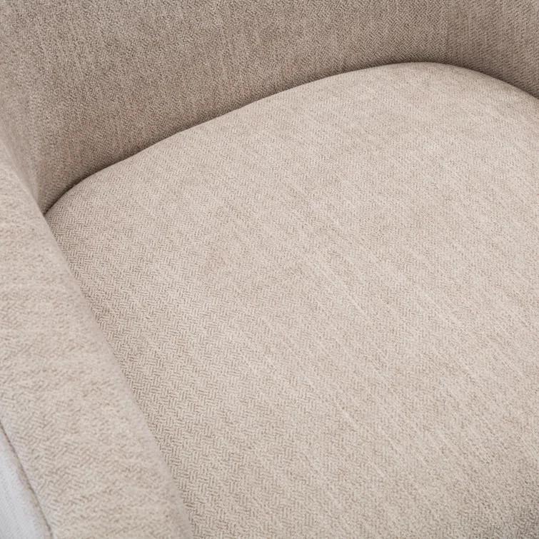 Donovan Upholstered Swivel Barrel Chair