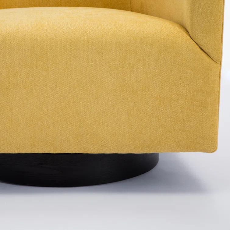 Donovan Upholstered Swivel Barrel Chair