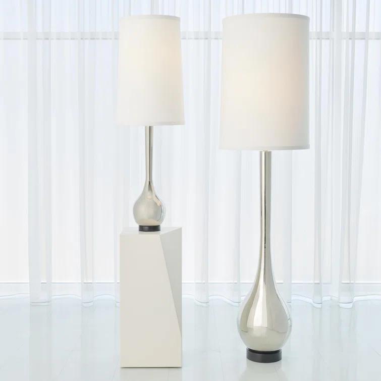 Bulb Floor Lamp-Nickel