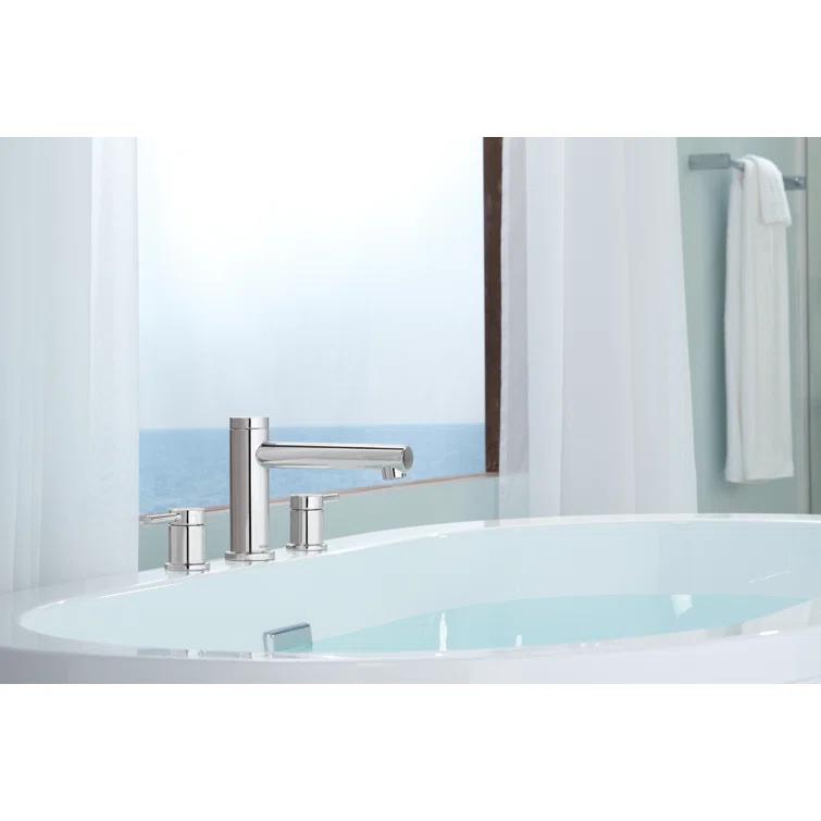 Align Double Handle Deck Mounted Roman Tub Faucet Trim