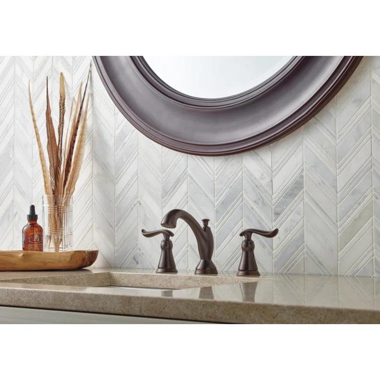 Linden Widespread Bathroom Faucet 3 Hole, 2-handle Bathroom Sink Faucet with Drain Assembly