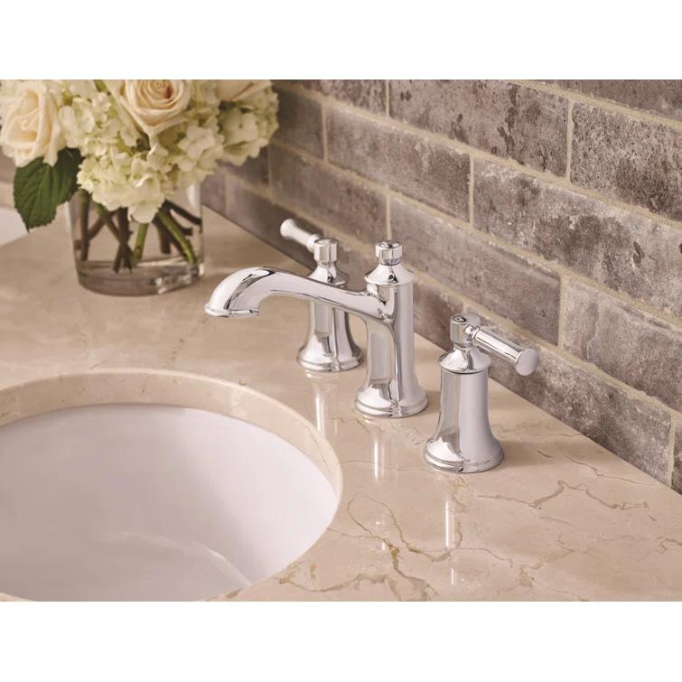 Moen Dartmoor Two-Handle Widespread Bathroom Faucet Trim Kit, Valve Required