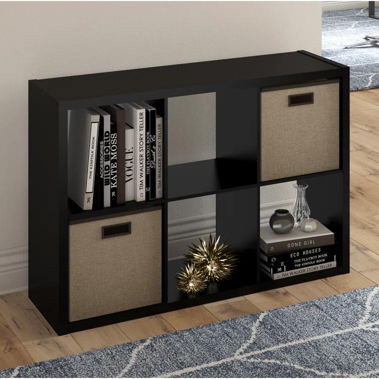 30'' H x 43.82'' W Decorative Cube Bookcase