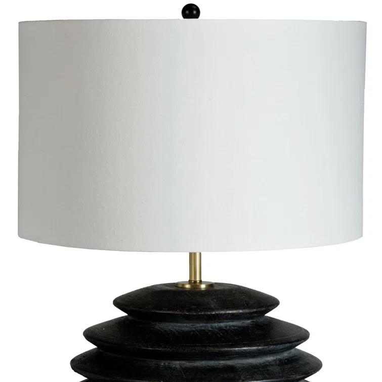 Accordion Round Table Lamp by Regina Andrew - Ebony