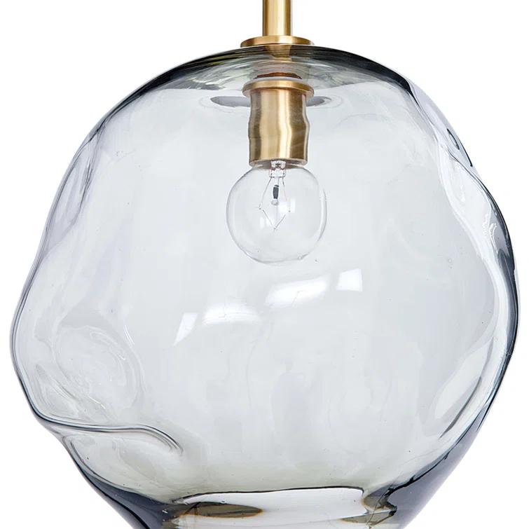 Molten Pendant with Smoke Glass