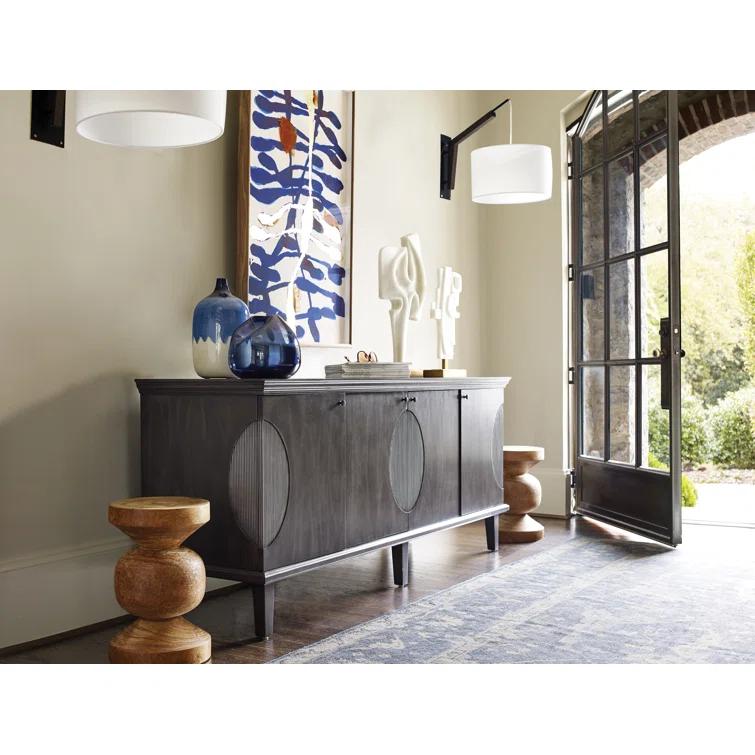 Noir Dumont 74.5'' Solid Wood Sideboard