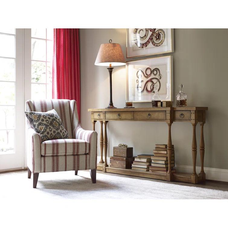 Cut Stripe Ocean Hand Knotted Viscose/Wool Rug